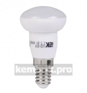 Лампа светодиодная LED зеркальная 2.5вт E14 R39 белый