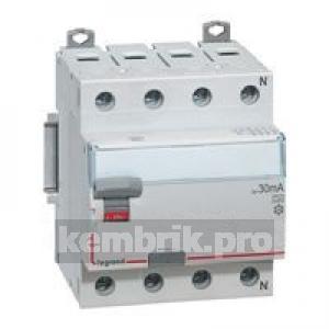 Выключатель дифференциального тока (УЗО) DX3 4П 40А А 500мА N справа