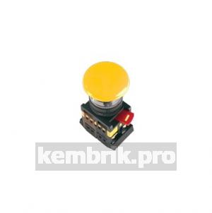 Кнопка AEA-22 Гриб желтая без подсветки 1з+1р