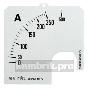 Шкала для амперметра SCL 1/2500