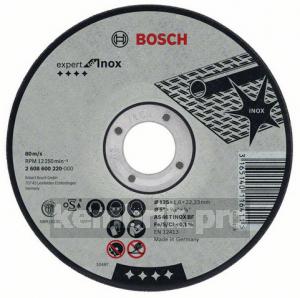 Круг отрезной Bosch Expert for inox 115x2,0x22по нерж. (2.608.600.093)
