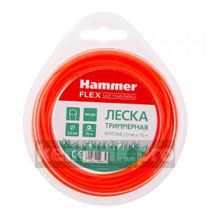 Леска для триммеров Hammer Tl round 2.0mm x 15m