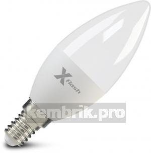 Лампа светодиодная X-flash Xf-e14-c37-6.5w-4000k-230v