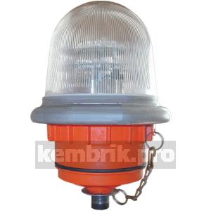 Светильник светодиодный ЗОМ-6вт LED красный стекло/алюминиевое основание 220В IP65