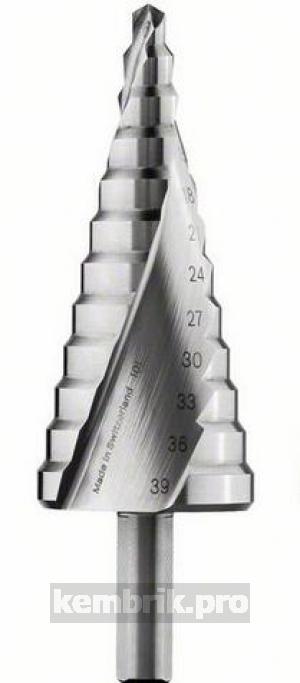 Сверло по металлу Bosch ступенчатое 6-39 мм, трехгр.хв. (2.608.597.521)