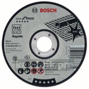 Круг отрезной Bosch Best for inox 125x0,8x22по нерж. (2.608.603.488)