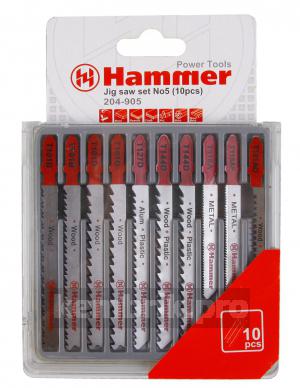 Пилки для лобзика Hammer Jg wd-pl-mt набор no5 (10шт.)