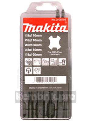 Набор буров Makita Sds+ 5 шт.: 5,6,8 x 110 мм, 6,8,x 160 мм