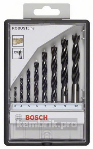Набор сверл Bosch Robust line дерево 8 шт. (2.607.010.533)