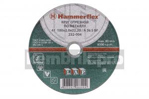 Круг отрезной Hammer 180 x 2.0 x 22 по металлу Коробка (150шт.)
