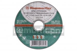 Круг отрезной Hammer 115 x 1.2 x 22 по металлу и нерж.стали Коробка (400шт.)