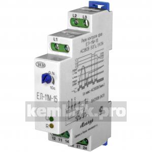 Реле напряжения ЕЛ-11М-15 100В 50Гц 1модуль DIN-рейка