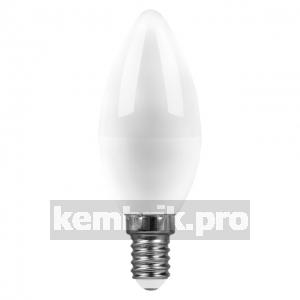 Лампа светодиодная LED 5вт E14 белый матовая свеча