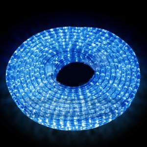 Дюралайт LEDх72/м синий/белый трехжильный кратно 2м бухта 50м