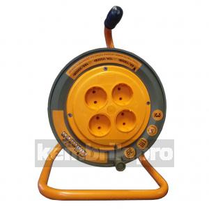 Удлинитель Glanzen ЕВ-50-003 50м 2х1мм 10А 2500Вт, 4 розетки